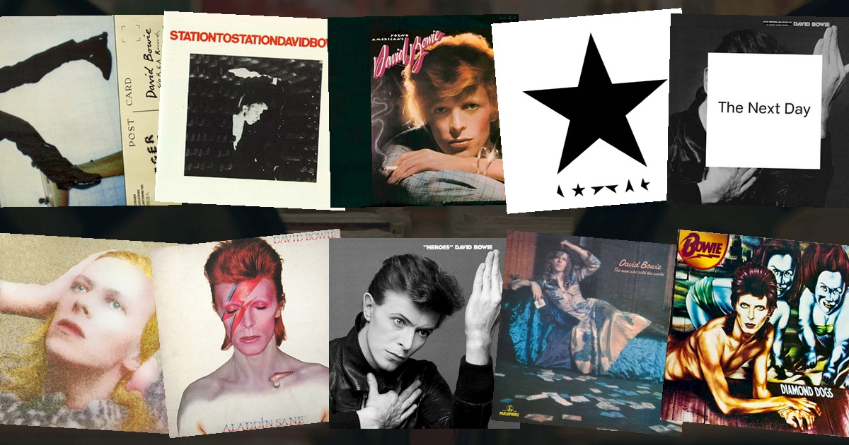 David Bowie album covers ranked