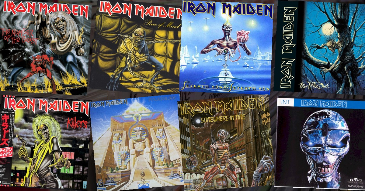 Iron Maiden album covers ranked