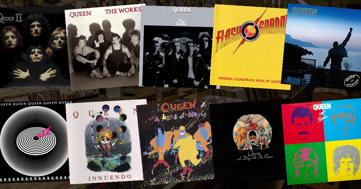Queen album covers ranked